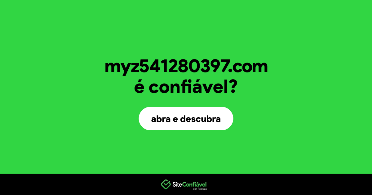O site myz541280397.com é confiável?