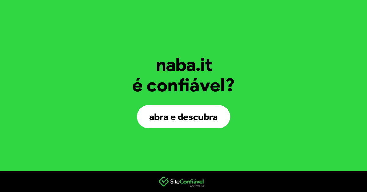 O site naba.it é confiável?