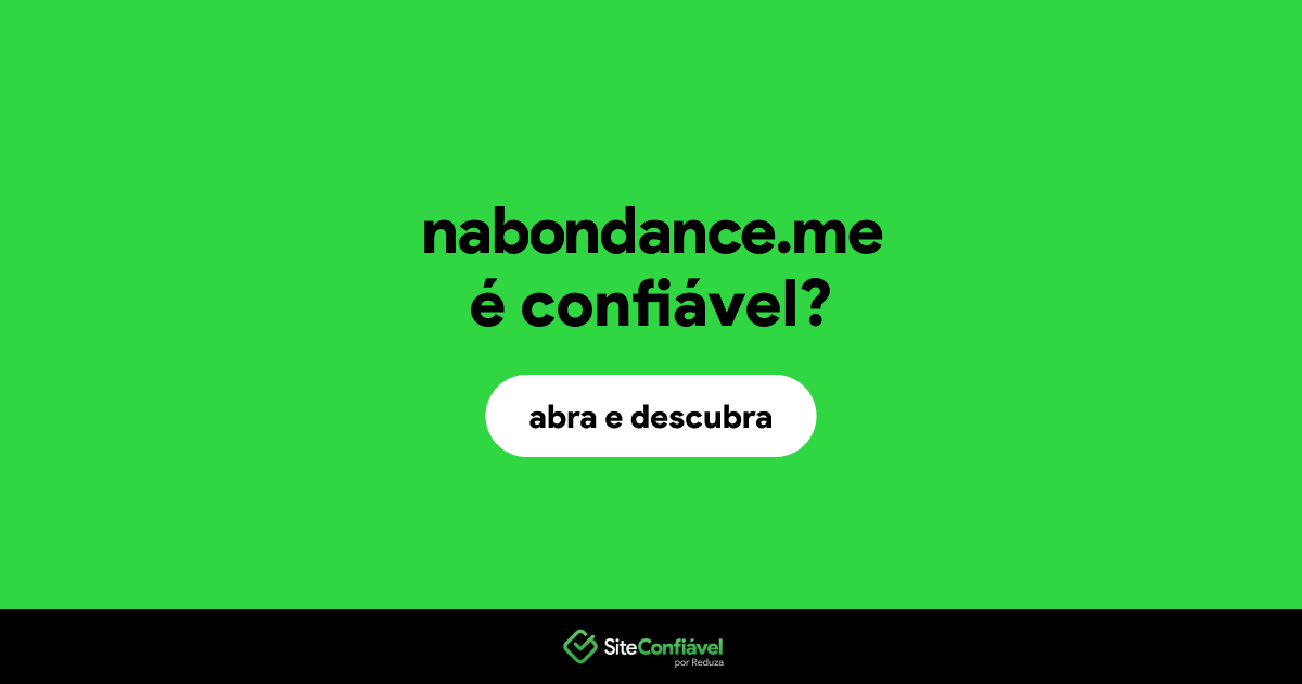 O site nabondance.me é confiável?