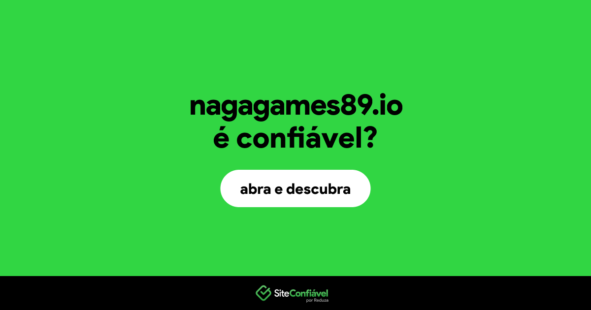 O site nagagames89.io é confiável?