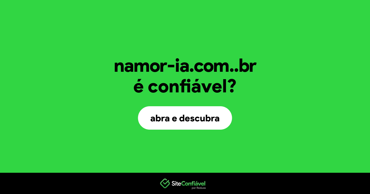 O site namor-ia.com..br é confiável?