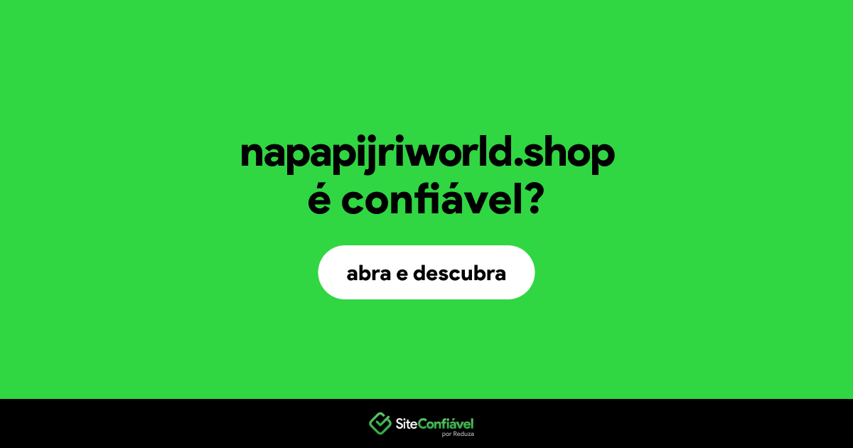 O site napapijriworld.shop é confiável?