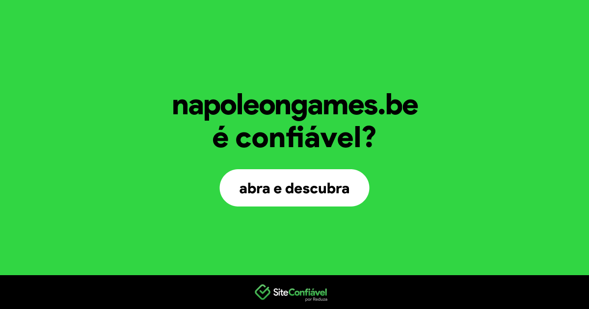 O site napoleongames.be é confiável?