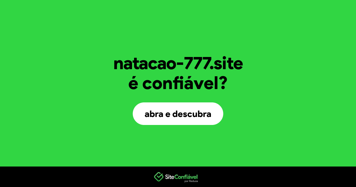 O site natacao-777.site é confiável?