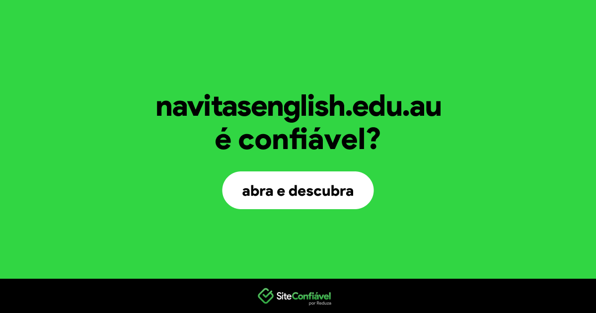 O site navitasenglish.edu.au é confiável?