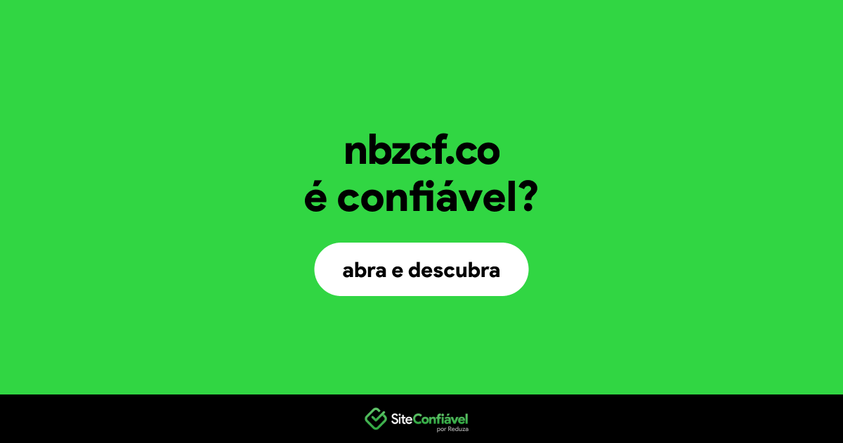 O site nbzcf.co é confiável?