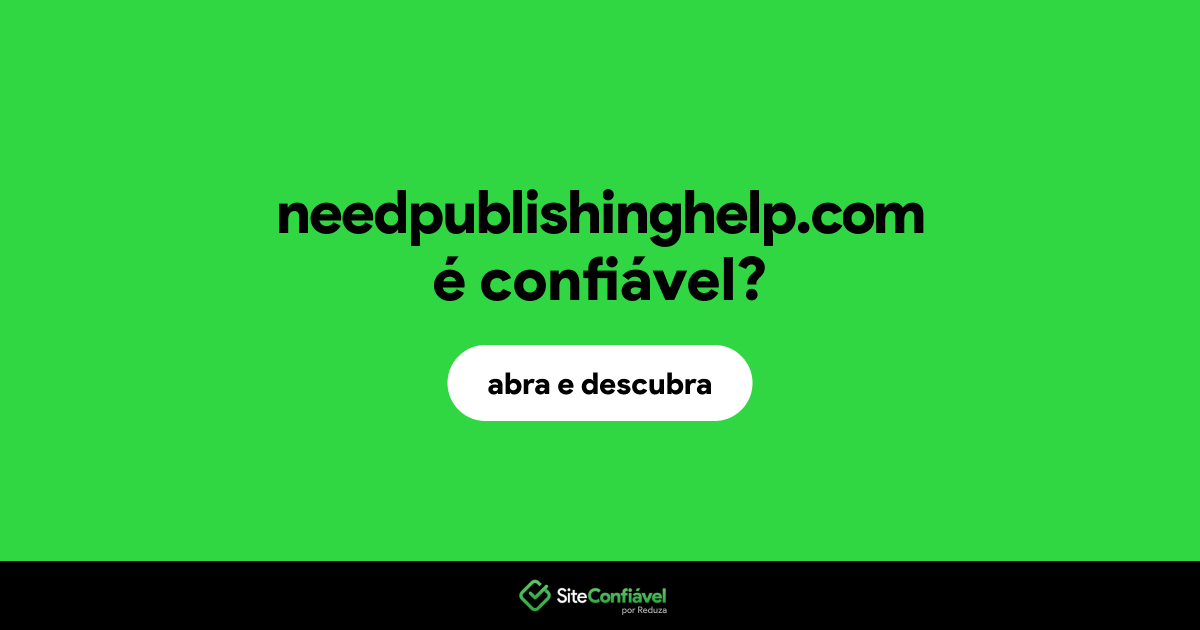 O site needpublishinghelp.com é confiável?