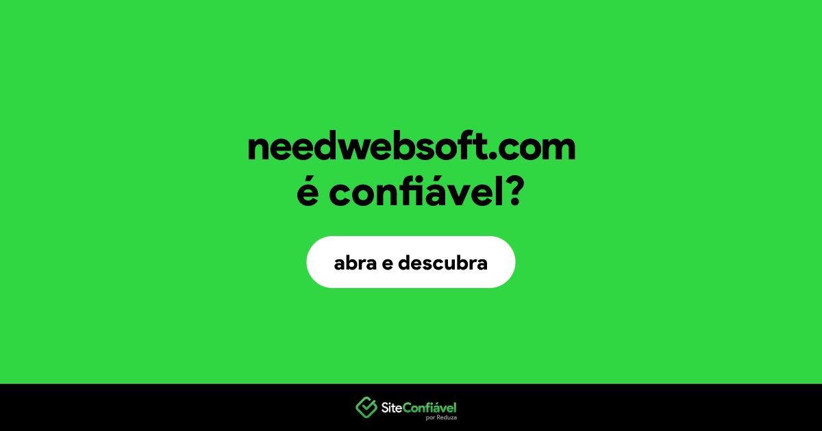 O site needwebsoft.com é confiável?