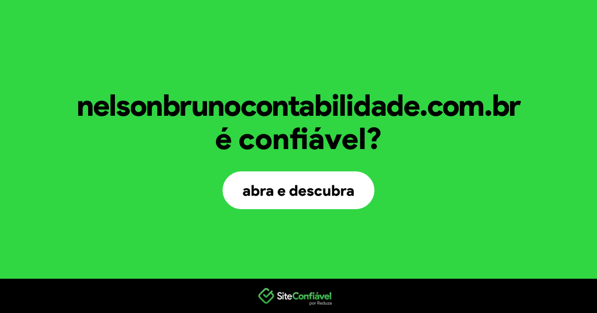O site nelsonbrunocontabilidade.com.br é confiável?