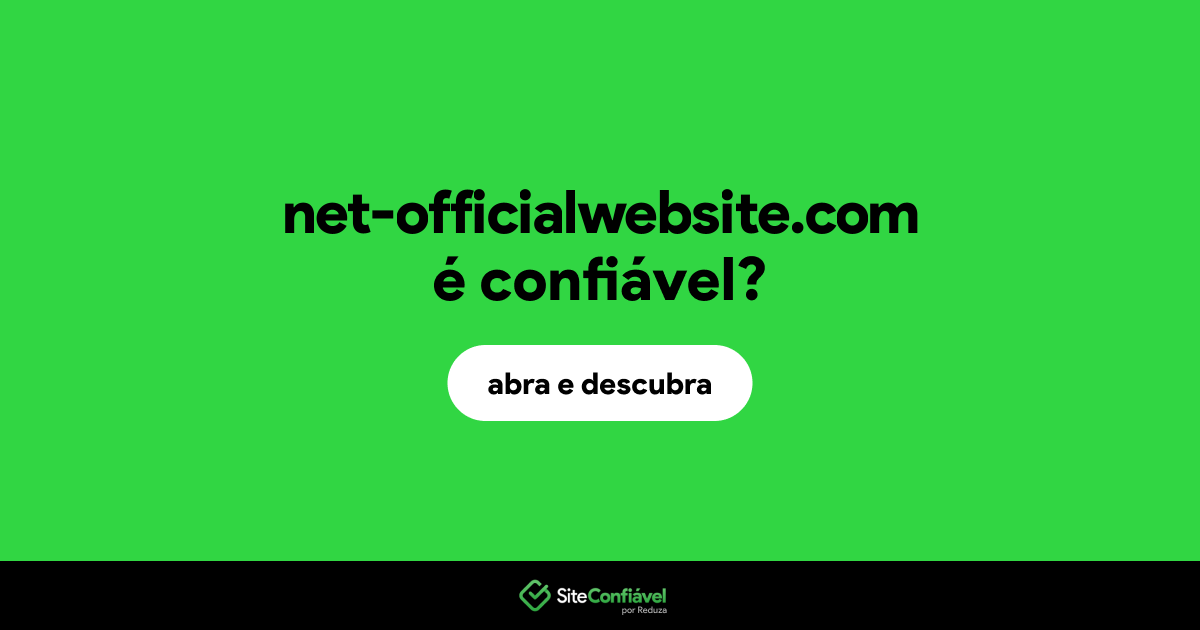 O site net-officialwebsite.com é confiável?