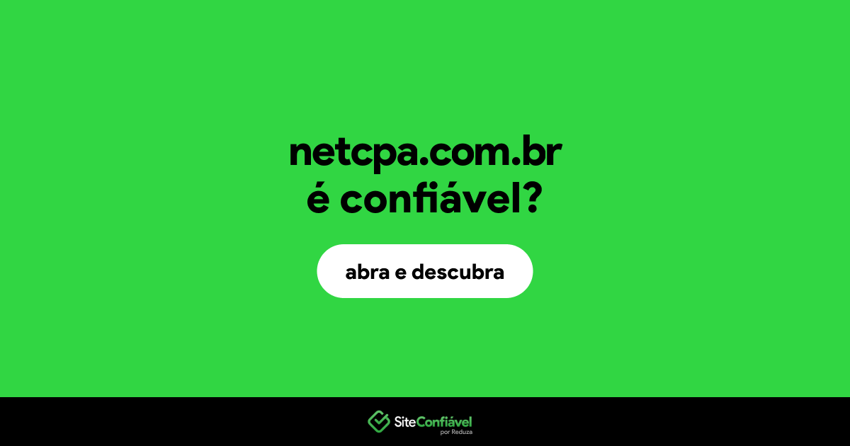 O site netcpa.com.br é confiável?