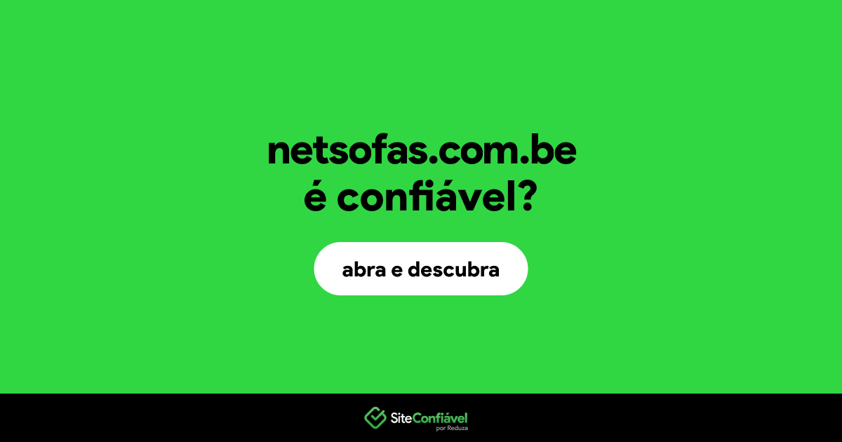 O site netsofas.com.be é confiável?