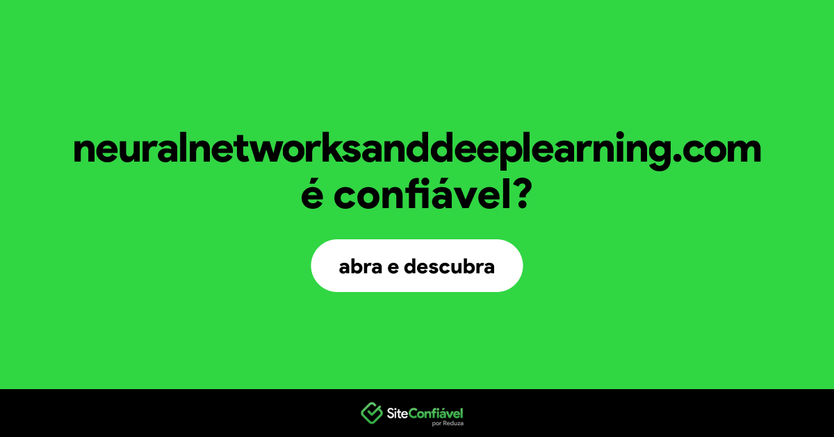 O site neuralnetworksanddeeplearning.com é confiável?