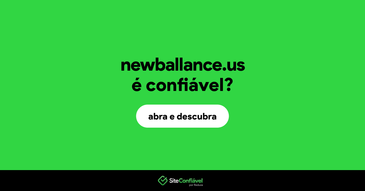 O site newballance.us é confiável?