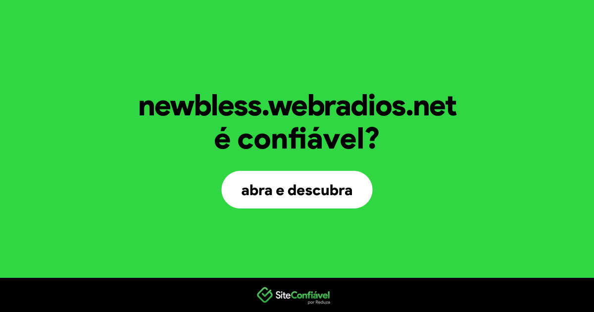O site newbless.webradios.net é confiável?