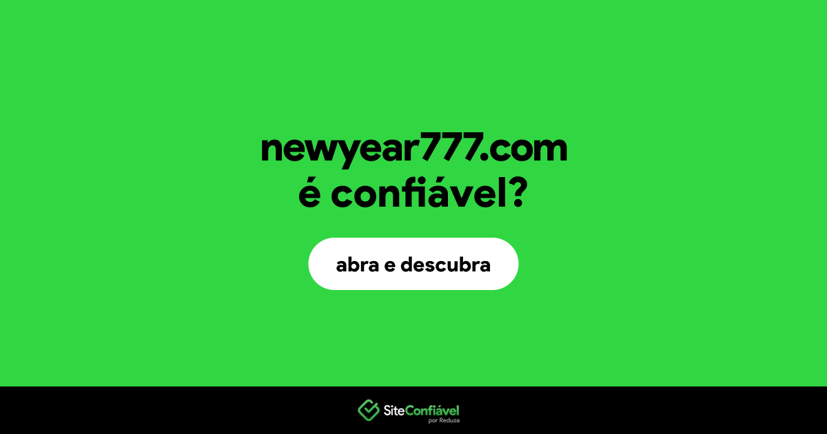 O site newyear777.com é confiável?
