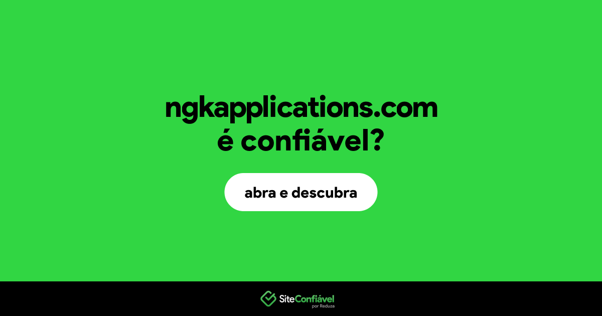 O site ngkapplications.com é confiável?