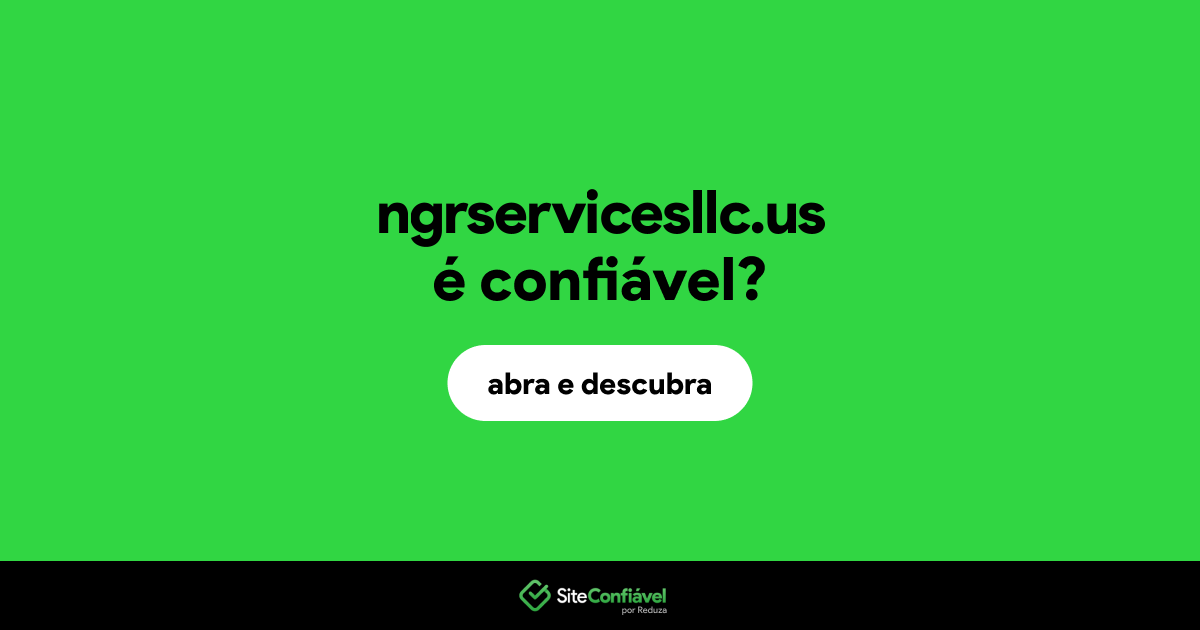 O site ngrservicesllc.us é confiável?