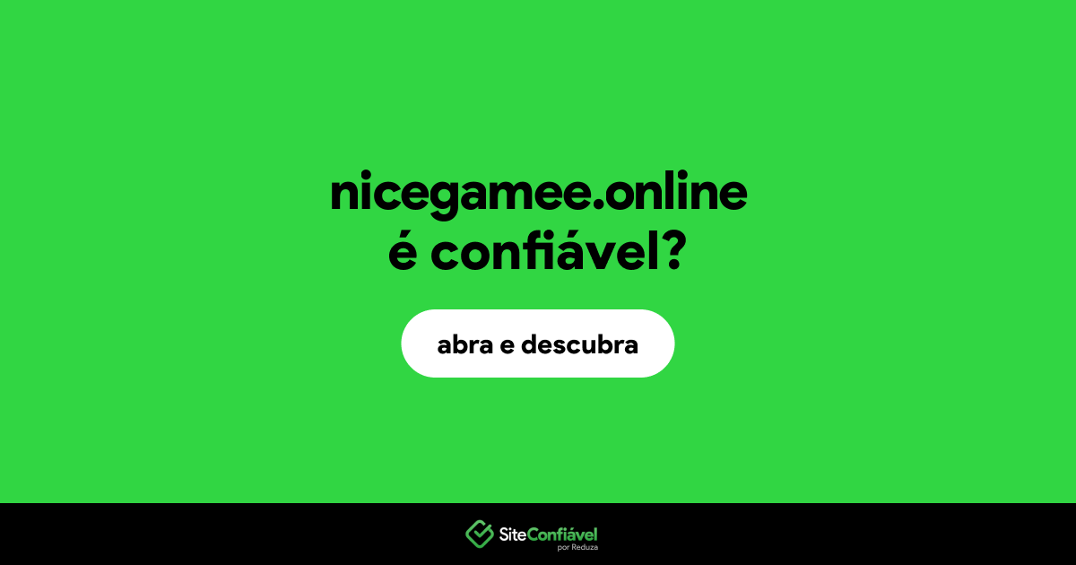 O site nicegamee.online é confiável?