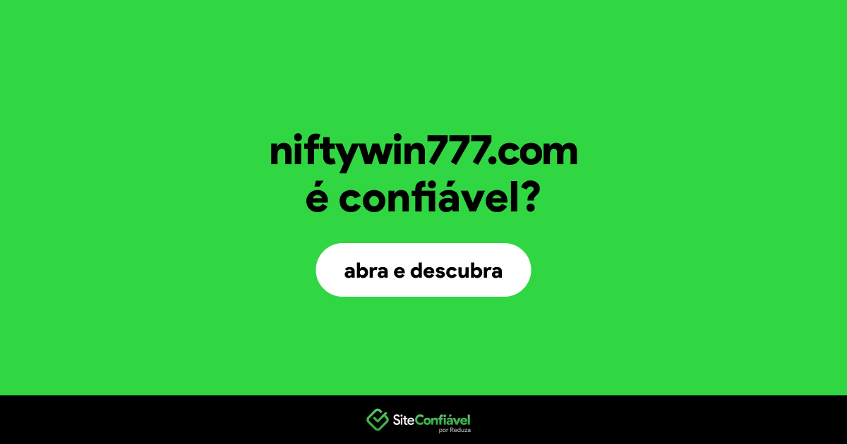 O site niftywin777.com é confiável?