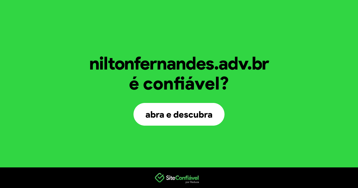 O site niltonfernandes.adv.br é confiável?