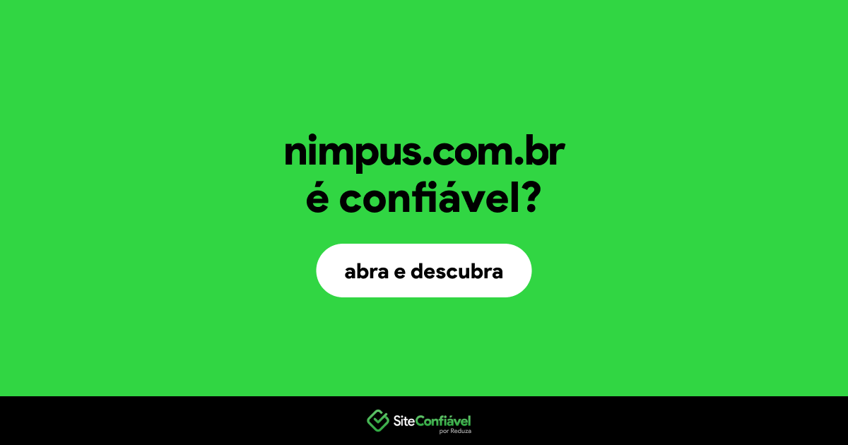 O site nimpus.com.br é confiável?