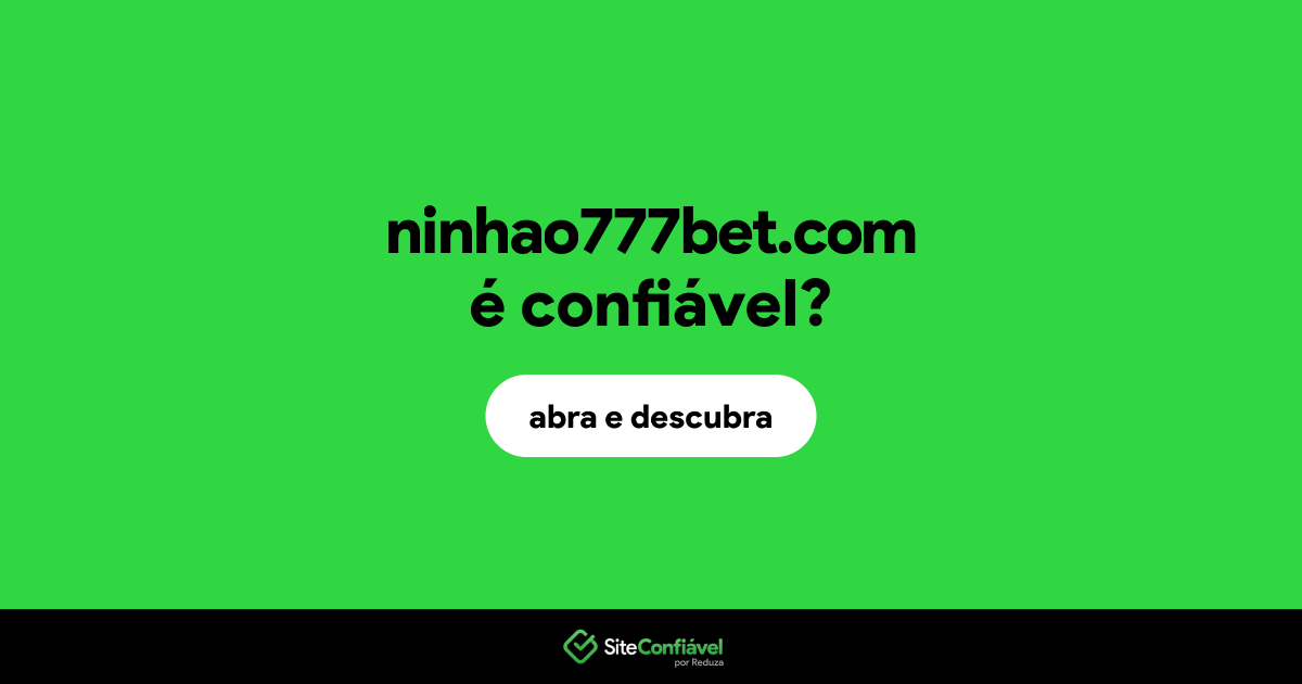 O site ninhao777bet.com é confiável?