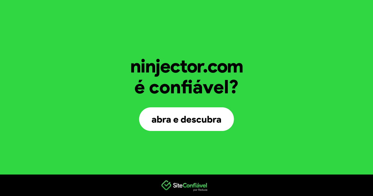 O site ninjector.com é confiável?