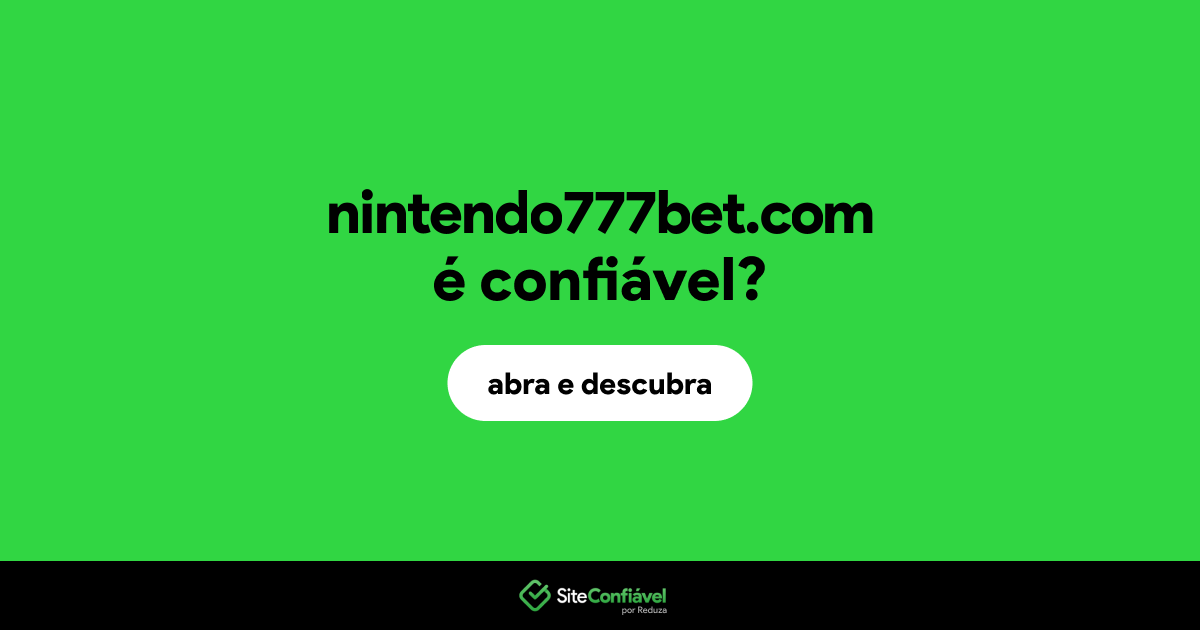 O site nintendo777bet.com é confiável?