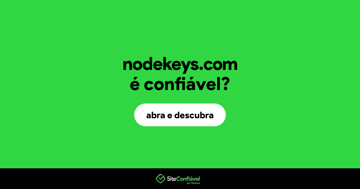O site nodekeys.com é confiável?