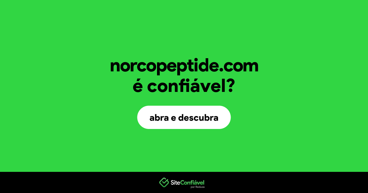 O site norcopeptide.com é confiável?