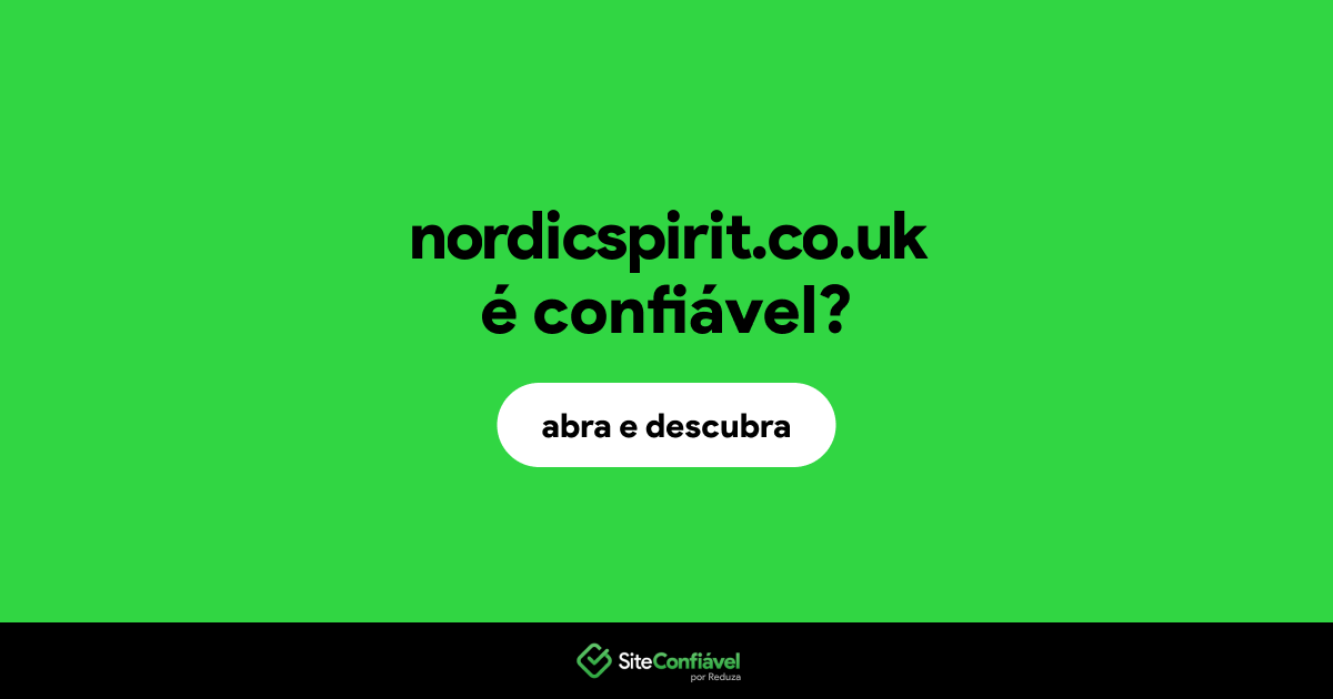 O site nordicspirit.co.uk é confiável?