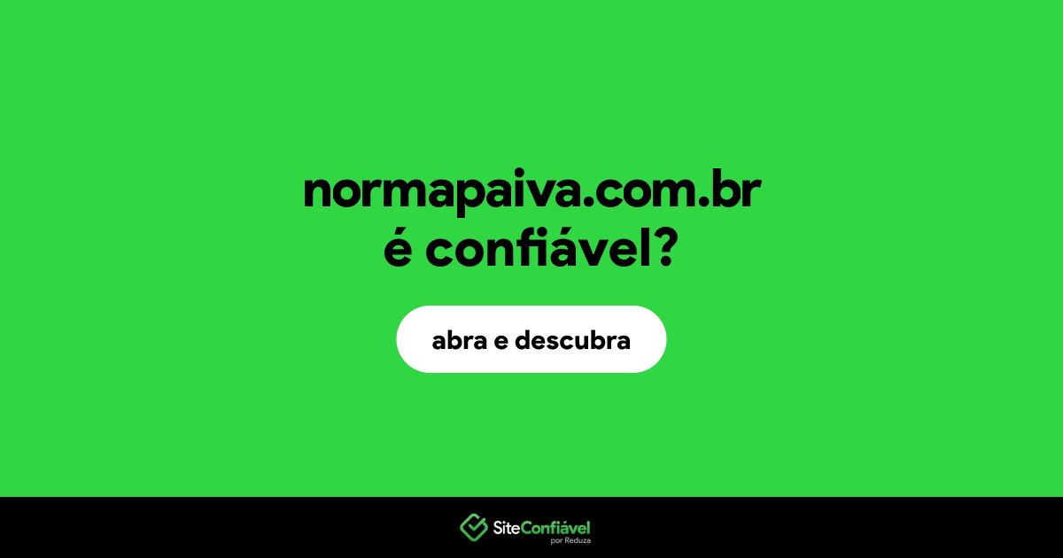O site normapaiva.com.br é confiável?