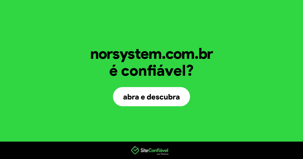 O site norsystem.com.br é confiável?