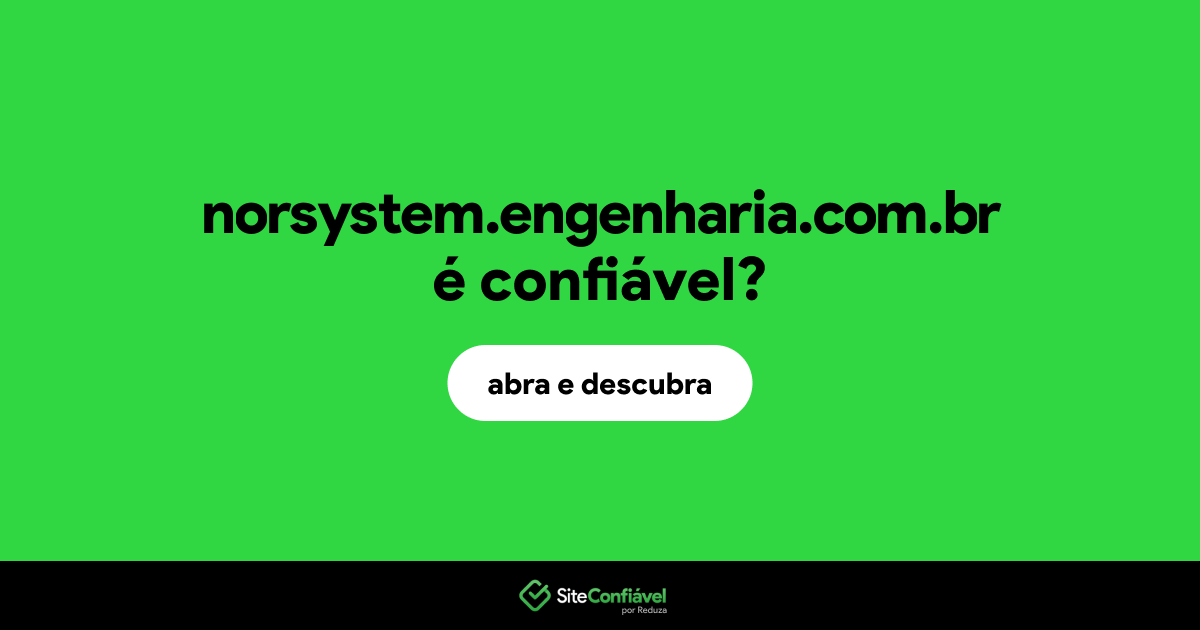 O site norsystem.engenharia.com.br é confiável?