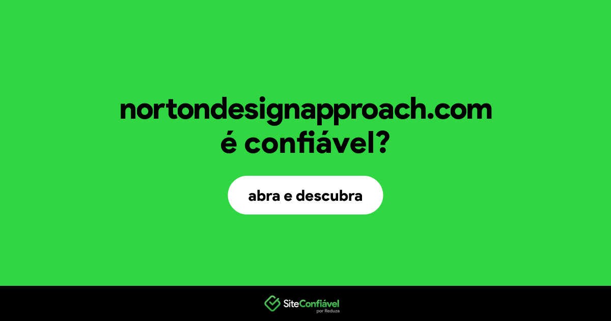 O site nortondesignapproach.com é confiável?