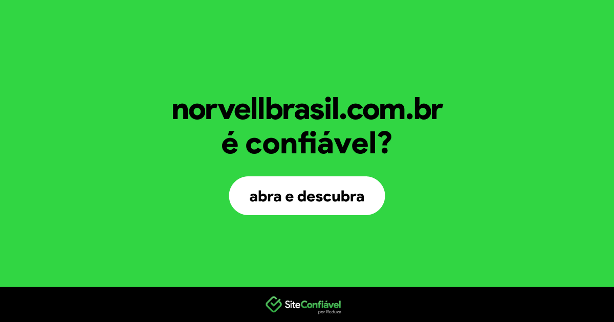 O site norvellbrasil.com.br é confiável?