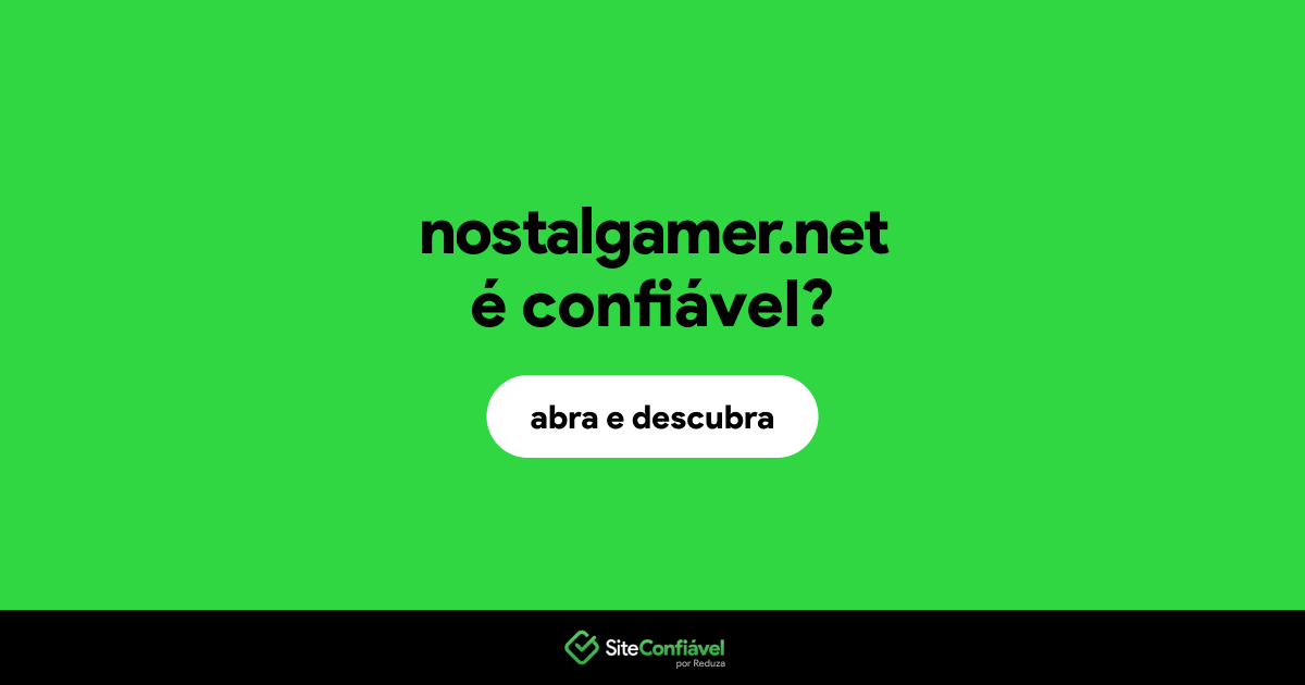 O site nostalgamer.net é confiável?