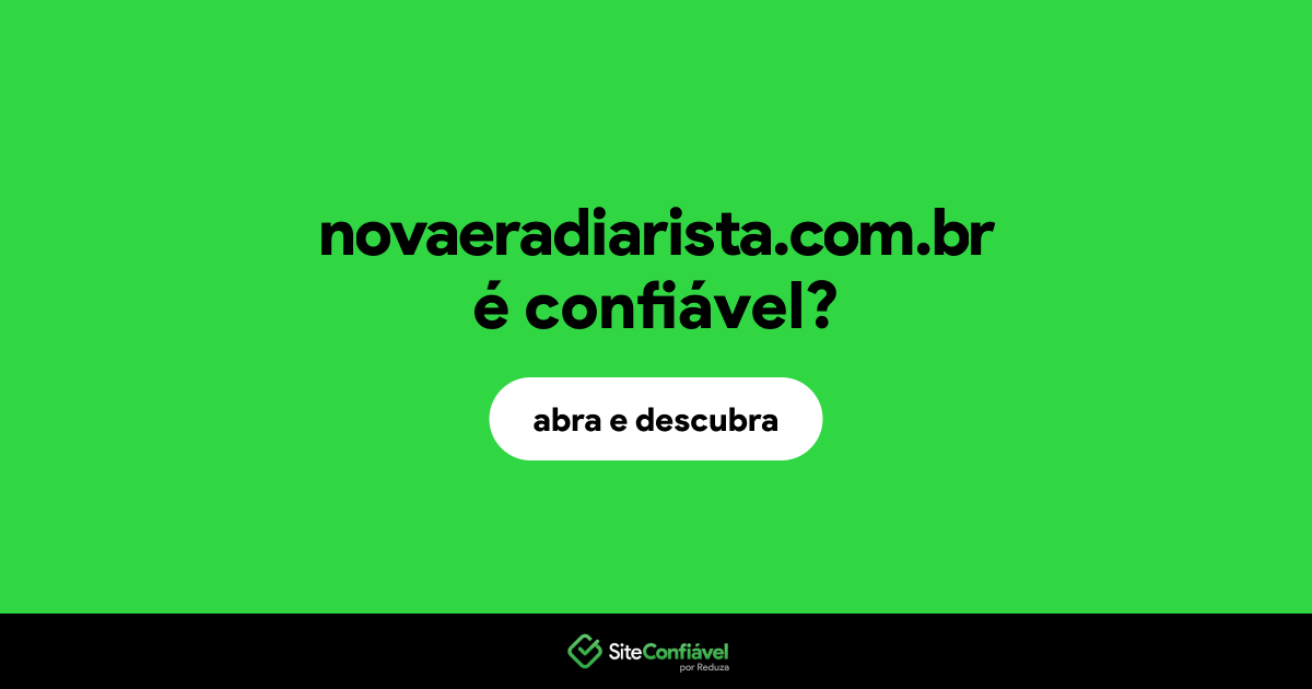 O site novaeradiarista.com.br é confiável?