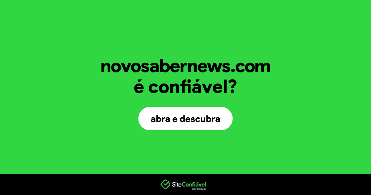 O site novosabernews.com é confiável?