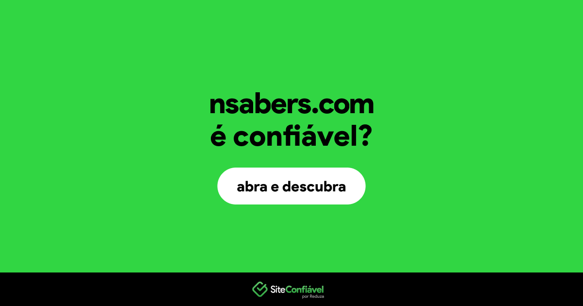 O site nsabers.com é confiável?