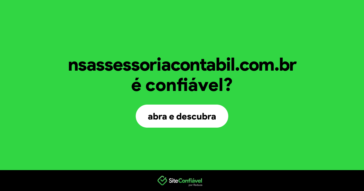 O site nsassessoriacontabil.com.br é confiável?