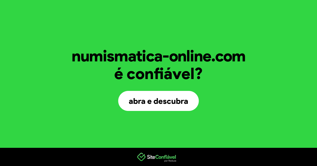 O site numismatica-online.com é confiável?
