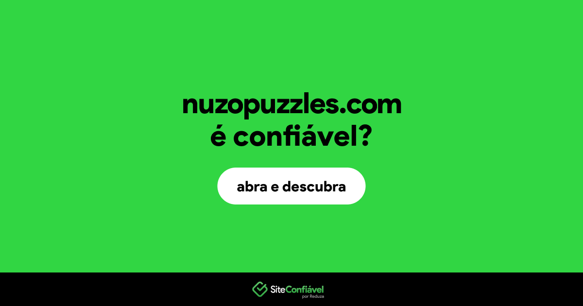 O site nuzopuzzles.com é confiável?