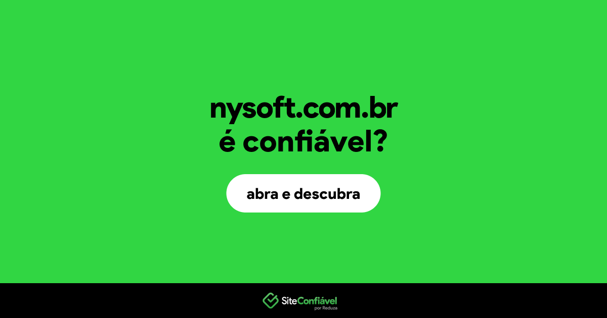 O site nysoft.com.br é confiável?