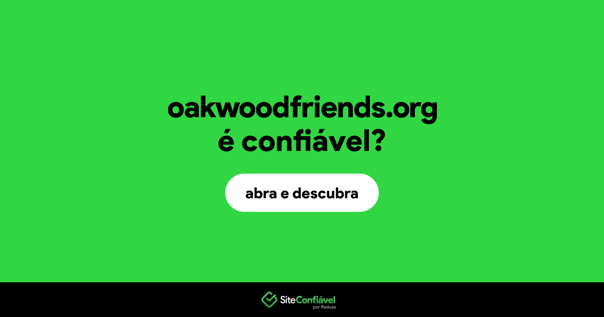 O site oakwoodfriends.org é confiável?