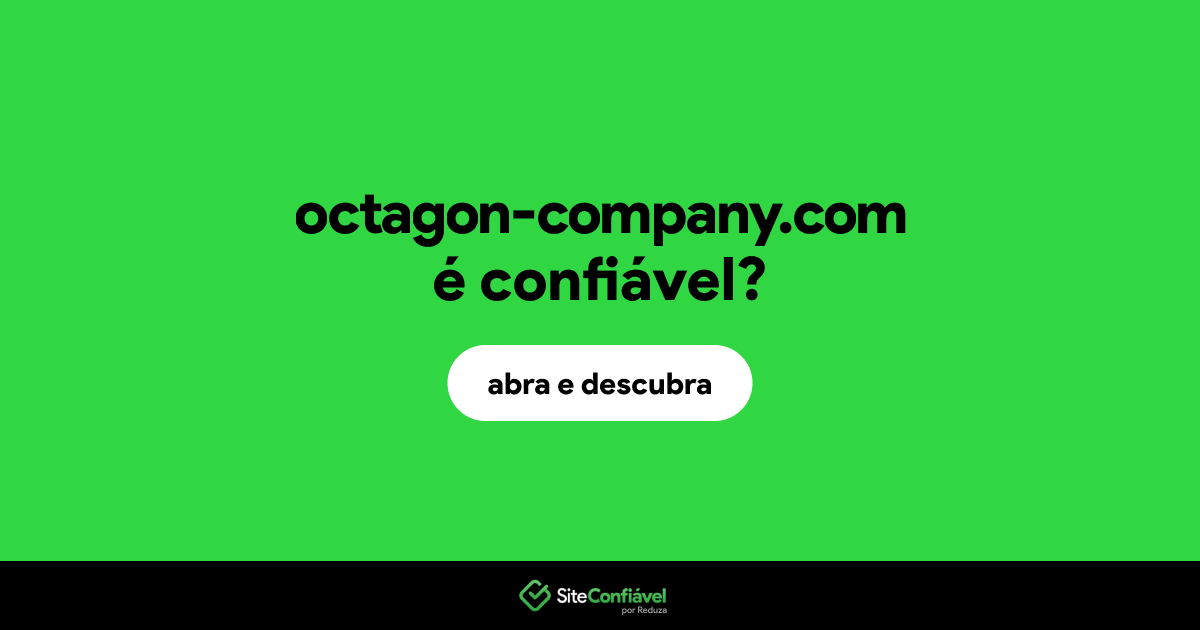 O site octagon-company.com é confiável?