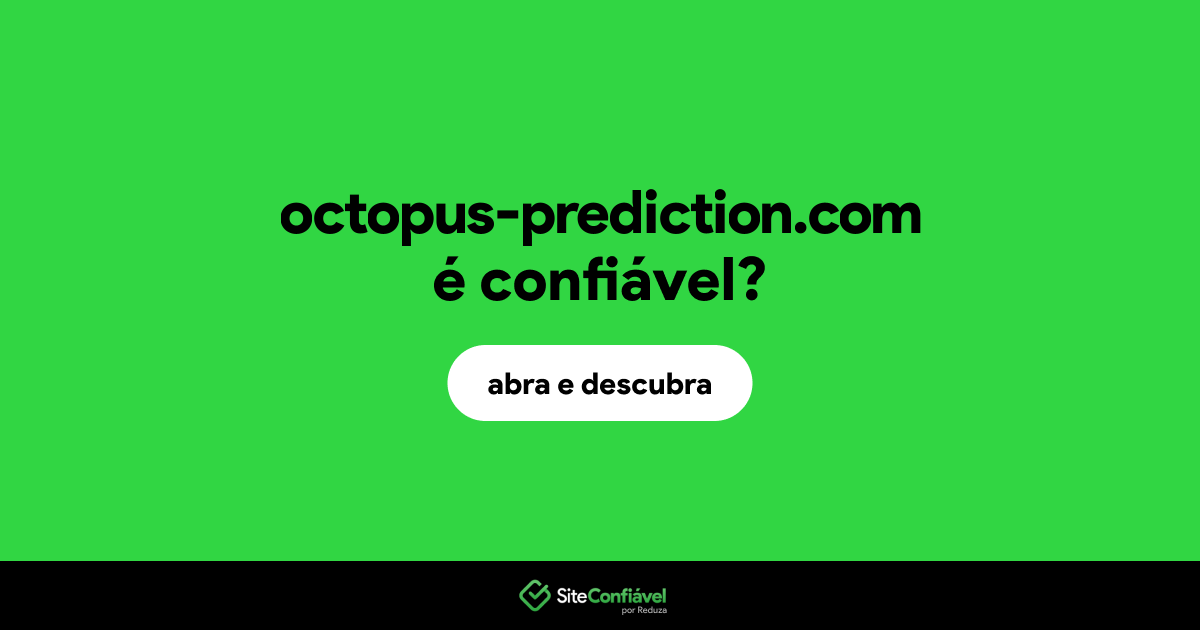 O site octopus-prediction.com é confiável?