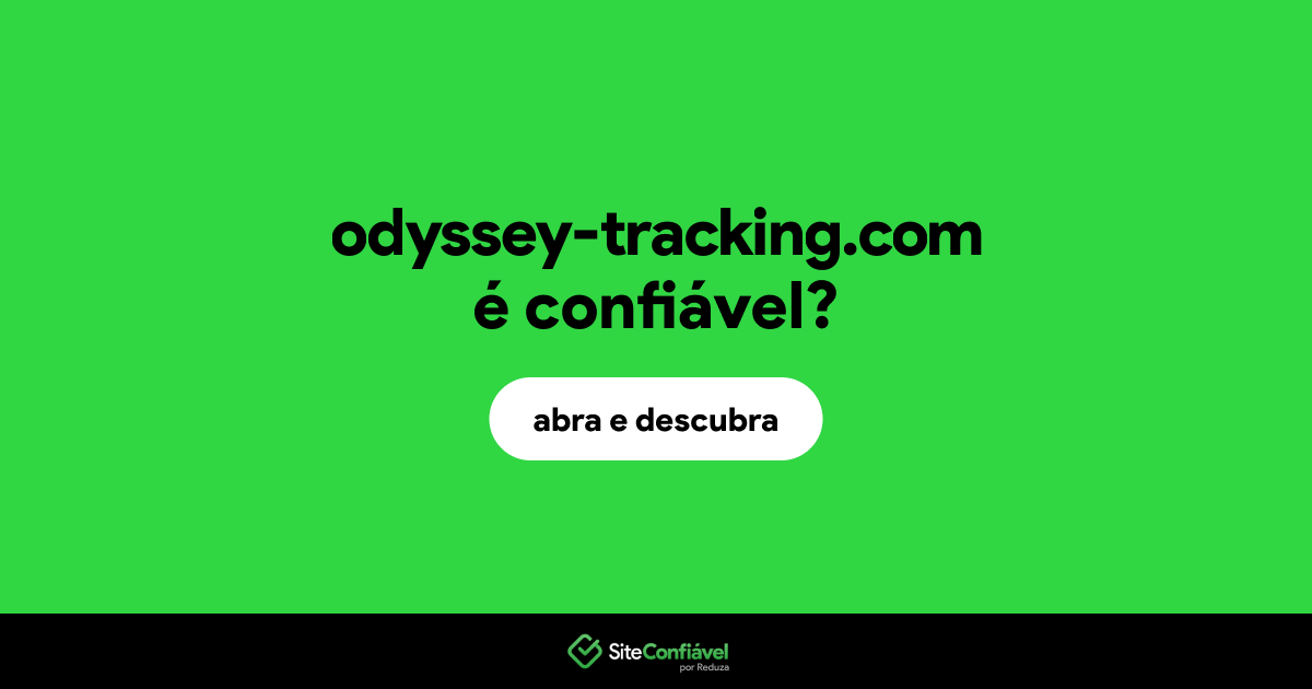 O site odyssey-tracking.com é confiável?