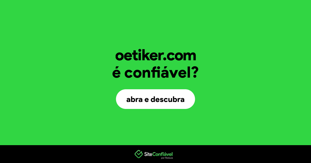 O site oetiker.com é confiável?
